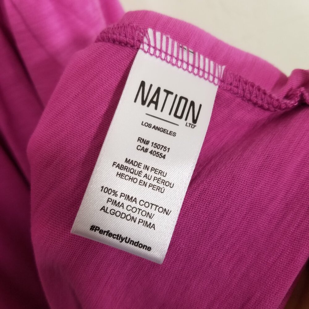 NWT Nation LTD Pima Cotton Rosebud Brianna Sleeveless Midi Dress V-Neck Size XXL - Picture 10 of 10